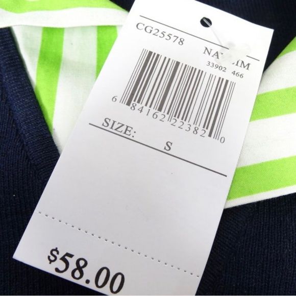 Cable & Gauge Yellow Collared Sweater Size S - Picture 4 of 11